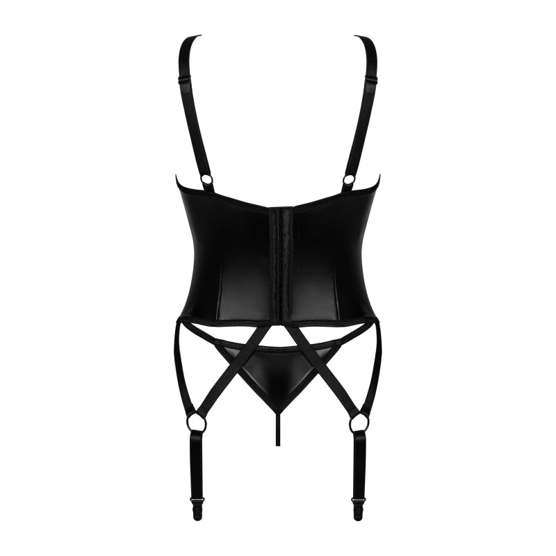 Guêpière Armares & String Noir | Lingerie Féminisation