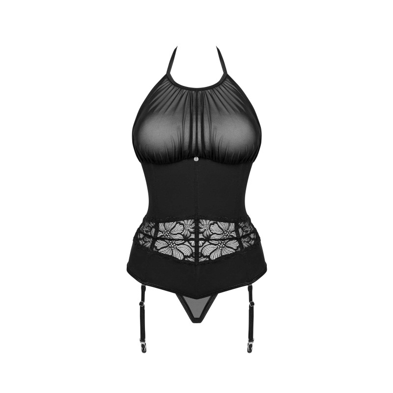 Serafia Guêpière & String Noir | Lingerie Féminisation