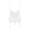 Guêpière Blanche 810-COR-2 | Corset Féminisation | Fauxseins.fr