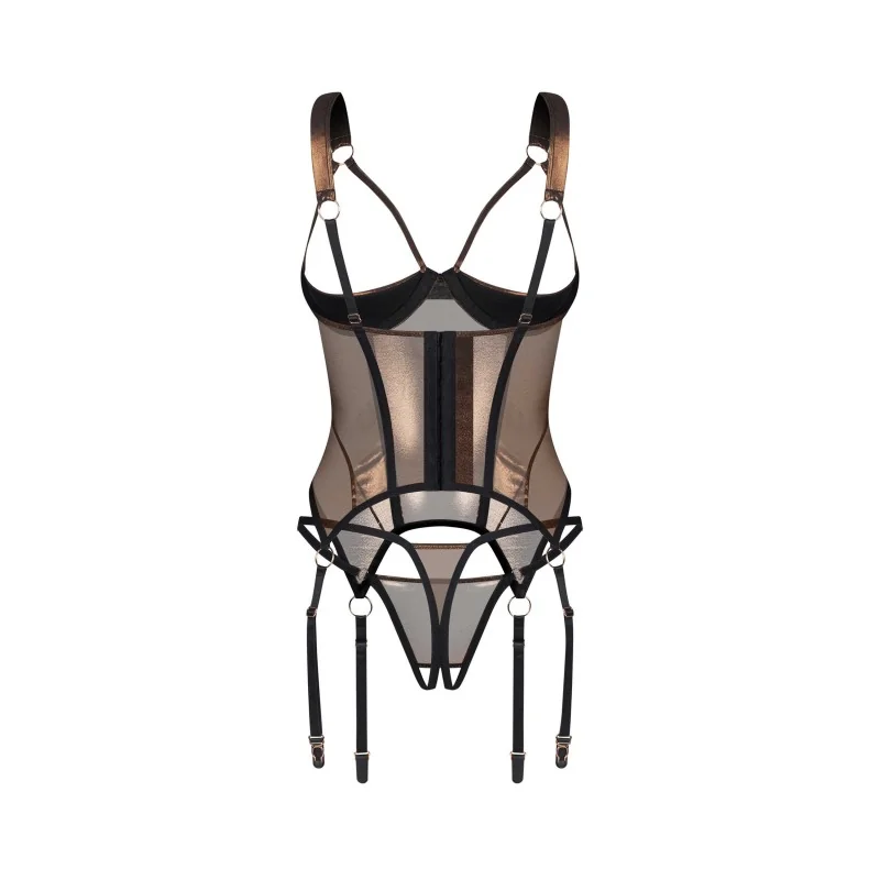 Soranna corset et string ouverts Obsessive
