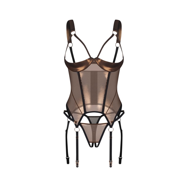 Soranna Corset & String Ouverts | Lingerie Féminisation