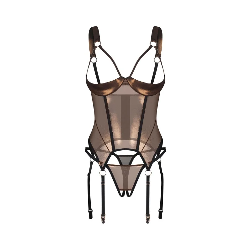 Soranna corset et string ouverts Obsessive