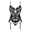Leonela Corset Noir – Corset Sculptant & Élégant | Fauxseins.fr