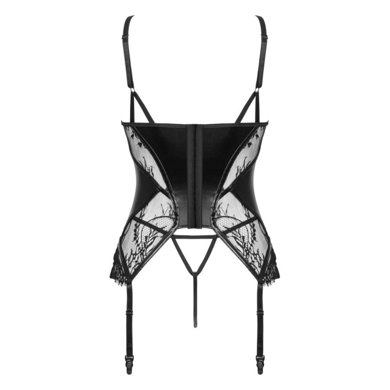 Leonela Corset Noir – Corset Sculptant & Élégant | Fauxseins.fr