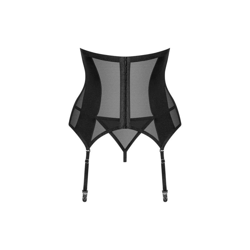 Chic Amoria corset et string - Noir Obsessive