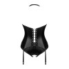 Viranes Corset & String Noir | Lingerie Féminine Gainante