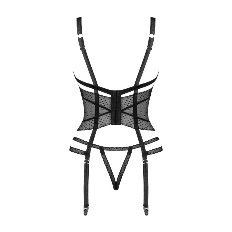 Lanelia Corset Noir – Corset Féminisant Élégant