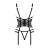 Lanelia Corset Noir – Corset Féminisant Élégant