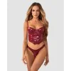 Redya Corset et string rouge Obsessive