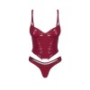 Redya Corset et String Rouge | Féminisation Fauxseins.fr