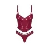 Redya Corset et string rouge Obsessive