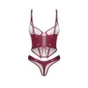 Redya Corset et string rouge Obsessive