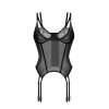 Arrowel Corset Noir - Guêpière Féminisante | Fauxseins.fr