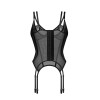 Arrowel Corset Noir - Guêpière Féminisante | Fauxseins.fr