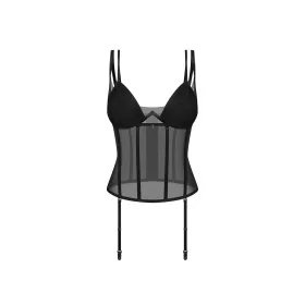 Sibilie Corset Noir - Serre-Taille Féminisant | Fauxseins.fr
