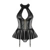 Guêpière Noire 859-COR-1 | Féminisation & Silhouette | Fauxseins.fr