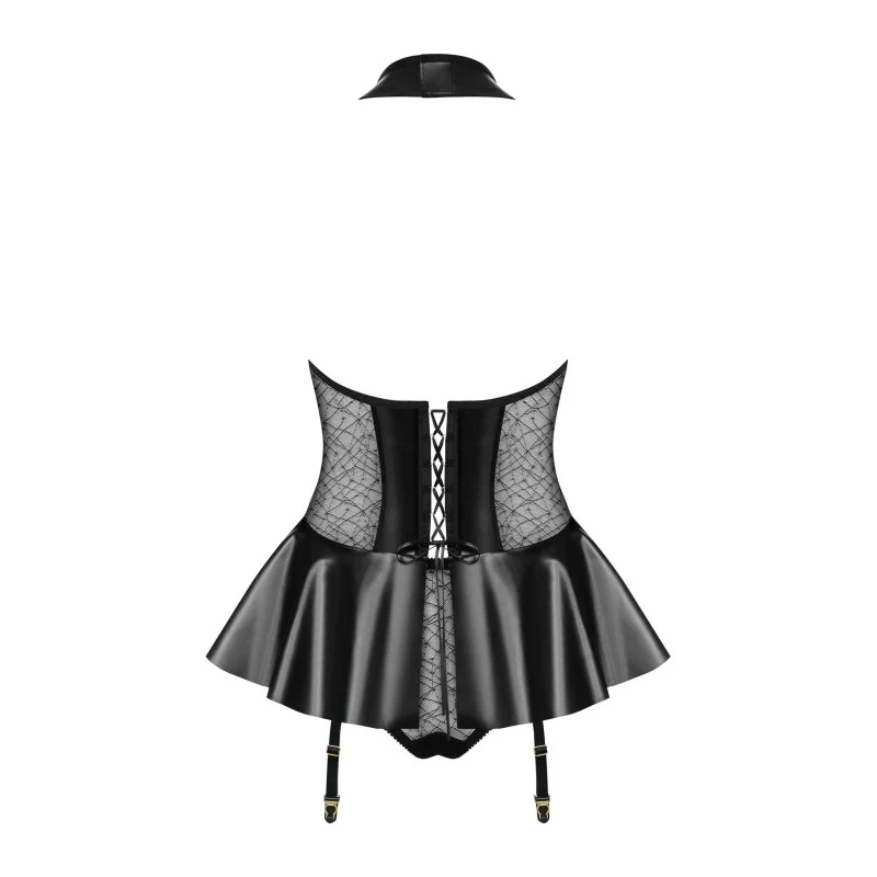 859-COR-1 Guêpière - Noir Obsessive