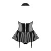 Guêpière Noire 859-COR-1 | Féminisation & Silhouette | Fauxseins.fr
