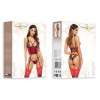 Olena Corset Rouge – Guêpière Féminisante | Fauxseins.fr