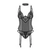Donarella corset et string - Noir NP Obsessive