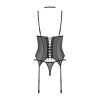 Donarella Corset & String Noir – Féminisation Élégante