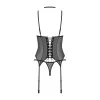 Donarella corset et string - Noir NP Obsessive
