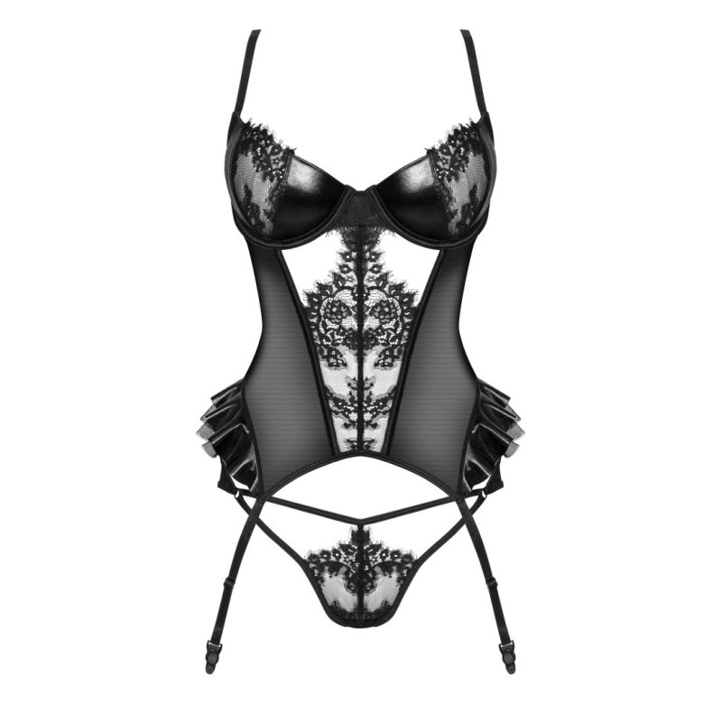 Rafaella Corset Noir – Silhouette Féminine & Élégante