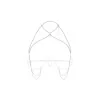 Lustique harnais soutien-gorge blanc PREMIUM Obsessive