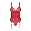 Corset et String Rouge Cupide Désir | Fauxseins.fr