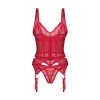 Corset et String Rouge Cupide Désir | Fauxseins.fr