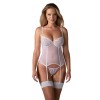 Alissium Corset et String Blancs | Lingerie Féminisation