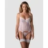 Alissium corset et string - Blancs Obsessive