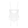 Alissium Corset et String Blancs | Lingerie Féminisation