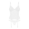 Alissium Corset et String Blancs | Lingerie Féminisation
