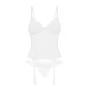 Alissium corset et string - Blancs Obsessive
