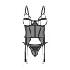 Euridia Corset & String Noirs – Féminisation Élégante