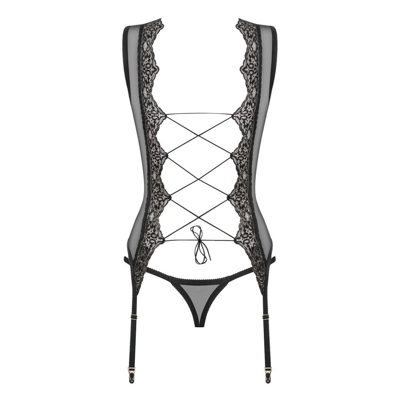 Meshlove Guêpière Noir – Silhouette Féminine & Gainante