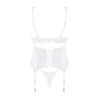 Corset & String Blanc Amor Blanco | Féminisation | Fauxseins.fr