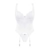 Corset & String Blanc Amor Blanco | Féminisation | Fauxseins.fr