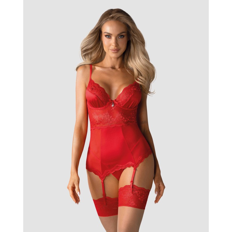 Lovica Guêpière Rouge – Féminité & Confiance | Fauxseins.fr