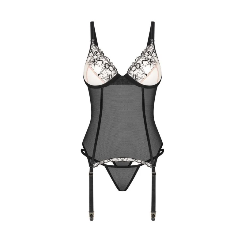 Vila blanes corset et string - Noirs Obsessive