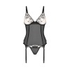 Vila blanes corset et string - Noirs Obsessive par votre fournisseur Tendance Sensuelle