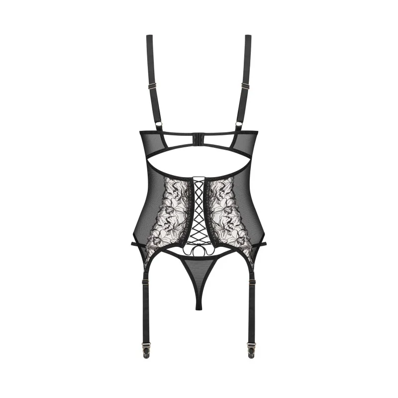 Vila blanes corset et string - Noirs Obsessive
