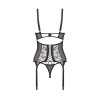 Vila blanes corset et string - Noirs Obsessive par votre fournisseur Tendance Sensuelle