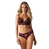 Tulia Ensemble 2 pcs - Noir et Fuchsia Obsessive
