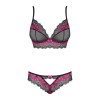 Tulia Ensemble 2 pcs - Noir et Fuchsia Obsessive