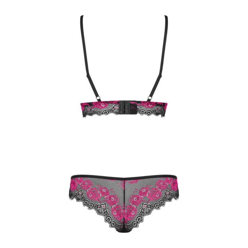 Tulia Ensemble 2 pcs - Noir et Fuchsia Obsessive