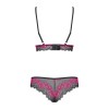 Tulia Ensemble 2 pcs - Noir et Fuchsia Obsessive