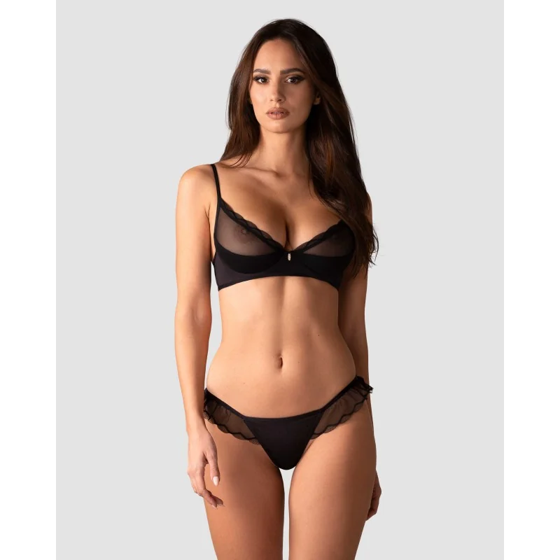Stelisa Ensemble Lingerie 2 Pièces Noir | Fauxseins.fr