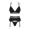 Lolitte Ensemble Lingerie 3 Pièces Noir | Fauxseins.fr